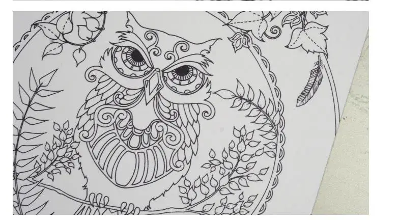 Online Shop English Edition Enchanted Forest Secret Garden 30 Sheets Coloring Card Tintage Postcards Painting Drawing Cards