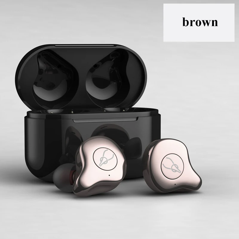 Twins Bluetooth 5.0 Dual True Wireless Earphones Bluetooth Earphone Sports In-Ear Earbuds Waterproof Headset Wireless Charging - Цвет: image show