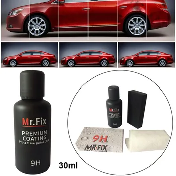 

2pcs 9h Car Oxidation Liquid Ceramic Coat Super Hydrophobic Glass Coating Polysiloxane Materials Clears Scratch Car Paint #Zer