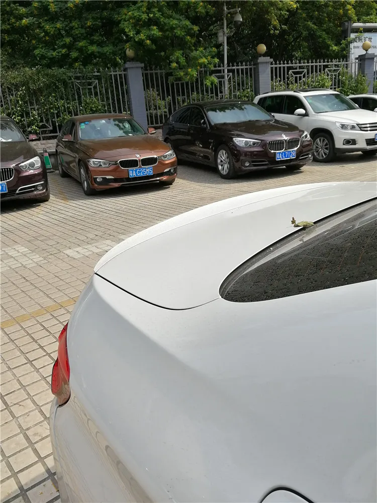 Спойлер для BMW F10 F18 M5 520 525 528 535 2012 2015 спортивный ABS Материал заднее крыло автомобиля