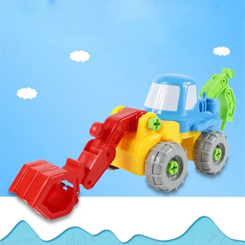 

Assembly model car Engineering vehicles model building kits Toys DIY puzzle Educational toy children kids gifts With Screwdriver