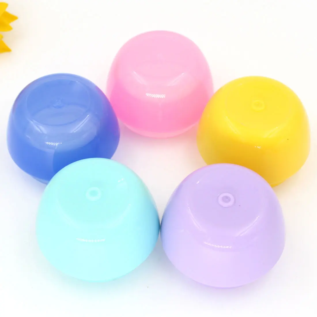 

Cosmetic Mini Empty Jar Pots Radom Colors Makeup Inner Lid Face Cream Lip Balm Container with 5g 10g 20g