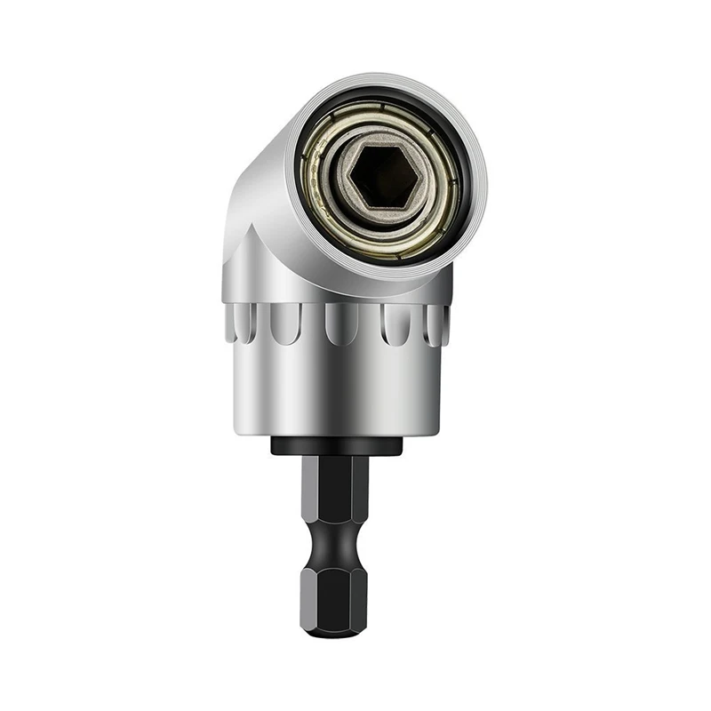 

Right Angle Drill 105 Degree Angle Extension Power Screwdriver Drill Attachment 1/4inch Hex Bit Socket Screwdriver Holder