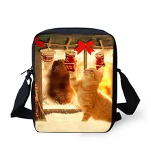 FORUDESIGNS, новинка, брендовые дизайнерские сумки-мессенджеры для девочек, рождественские украшения, сумка на плечо с принтом, сумка через плечо для девочек, сумка-мессенджер