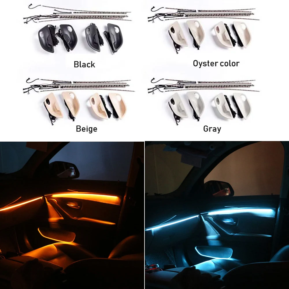  For BMW F10 / F11 Upgrade 18 Colors Interior Led Ambient Atmosphere Lamp Light Stripes - 4000010385914
