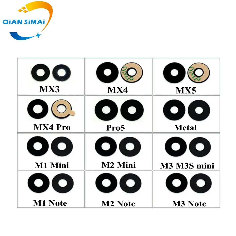 

1PCS New Rear Camera Glass repair for Meizu MX3 MX4 MX5 PRO5 M1 mini M2mini M3 M3smini M1 Note M2Note M3Note M5 Note