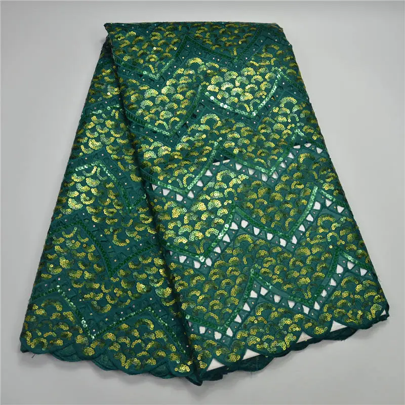 Высший сорт бирюзового золота африканская ажурная органза, кружево Нигерия сад кружевная ткань для шитья с большим количеством камней с блестками 5 ярдов Горячая