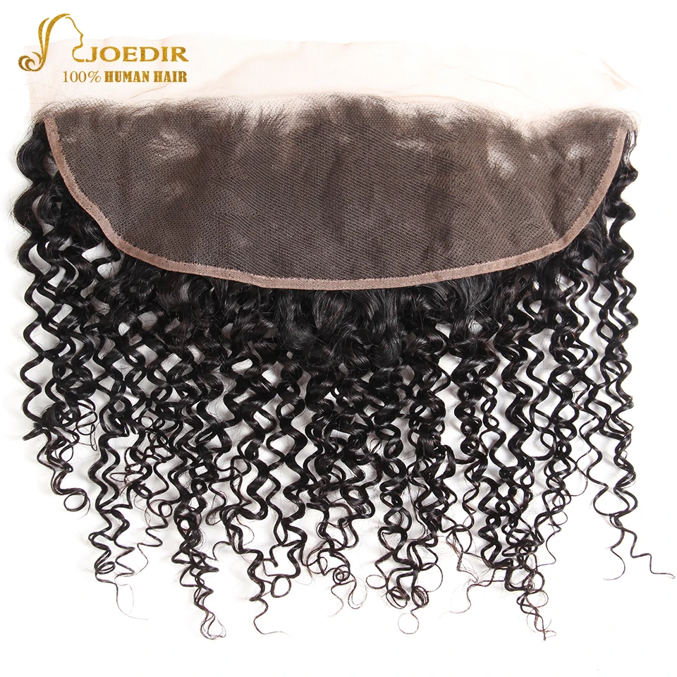Joedir Hair Peruvian Kinky Curly 13x4 Pre Plucked Ear To Ear Lace