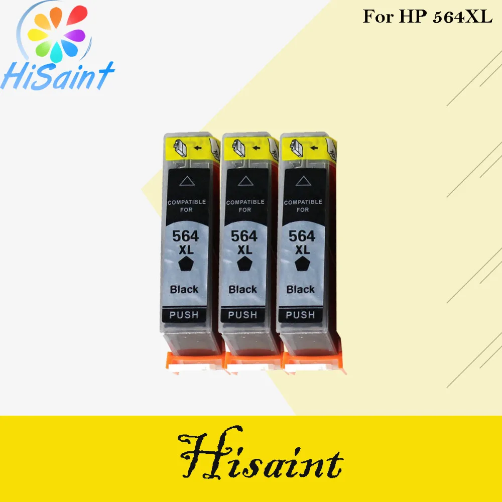 Hisaint 3Pk для HP 564 чернильный картридж HP564XL hp 564xl 5510 6510 5510-B111a B109a C5383 D5400 B209a 5511 6512