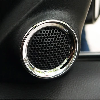 

Inner Front Trim Chrome Speaker Cover Portable Abs Plastic Set Protector Door