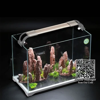 

Curved Bracket Adjustable LED aquarium light Plant lighting, Bright Beautiful Ultrathin aquarium lamp for water grass fish tank