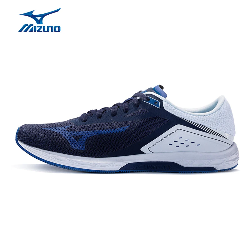 Mizuno Men's WAVE SONIC Running Shoes Wave Cushion Stability Sneakers Contrast Color Breathable Sports Shoes J1GC173425 XYP644