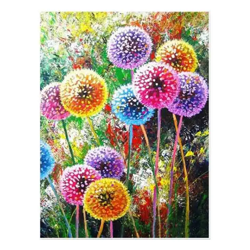 

kexinzu 5D DIY Full Square Round Stone Diamond Painting Cross Stitch Dandelion 3D Diamond Embroidery Mosaic Work Hobby Gift