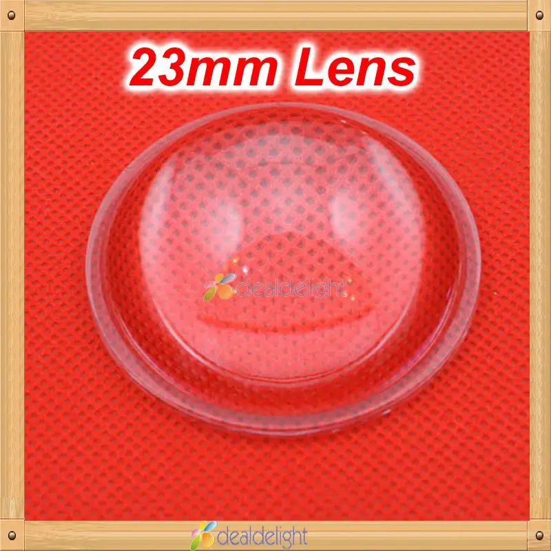

5 pcs 23mm Transparent High Power LED Lens Reflector Collimator 5-90 Degree for DIY Height 8 mm