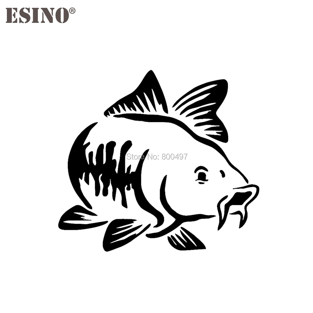 

Lovely Car Styling Kayak Boat Carp Fishing Tribe Reflective Auto Decal Cartoon Car Sticker Pattern Vinyl on Car Bumper Body