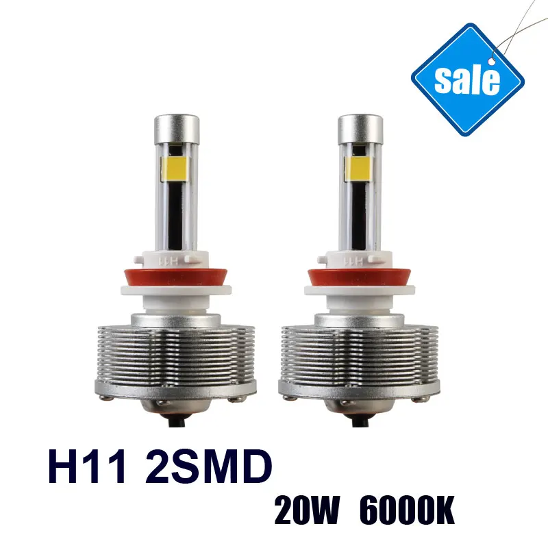 H11 LED Auto Fog Lamps External Light Easy Install H11 2SMD White