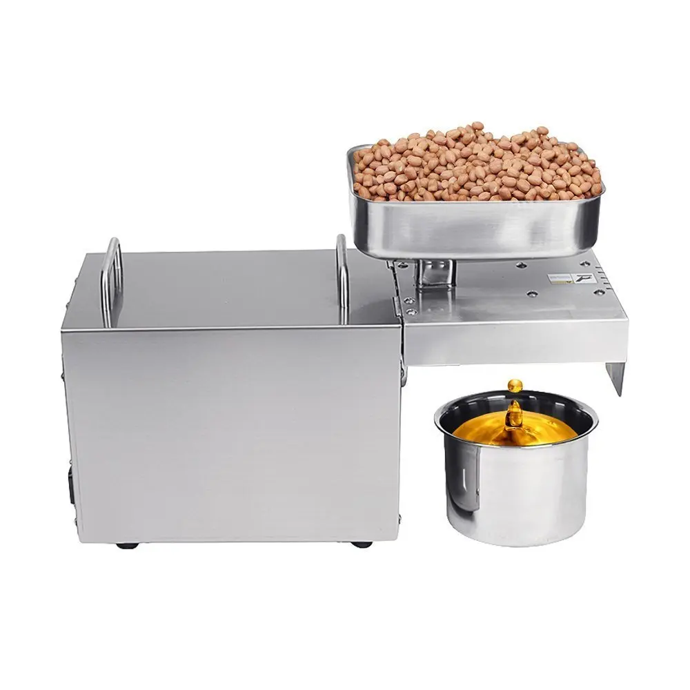 

Brand New 110V Or 220V Hot and Cold Home Oil Press Machine Coconut, Peanut, Soybean Oil Press Machine High Oil Extraction Rate
