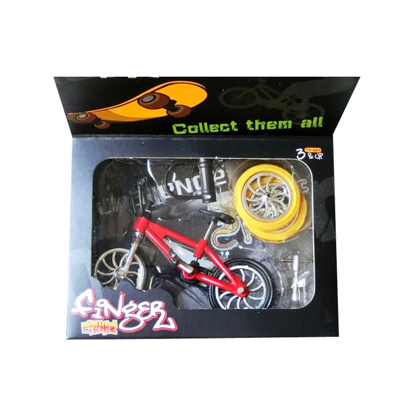 Игрушки для мальчиков Высококачественный наперсток BMX велосипед игрушки с Мини Сплав Флик Трикс горный велосипед модель детские игрушки дети мальчики подарок на день рождения - Цвет: Красный