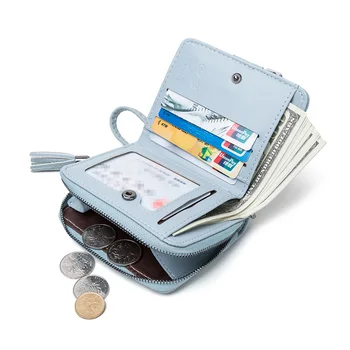 

New Hollow Out Women Short Wallet Floral Mini Clutch Cellphone Bag Zipper Tassel Coin Purse Flower Girl Small Credit Card Holder