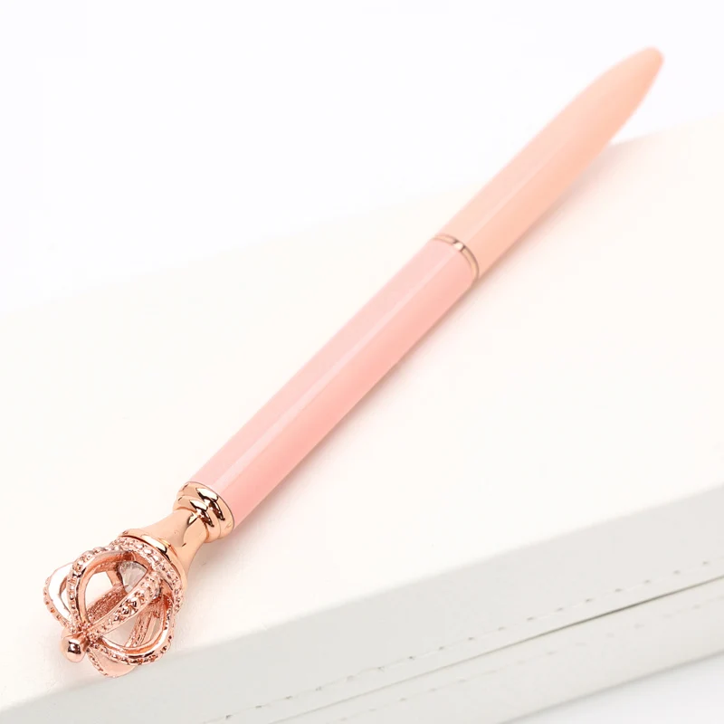 1 шт., индивидуальная шариковая ручка с логотипом принцессы короны, креативная ручка в деловом стиле с кристаллами, подарок на день рождения, канцелярские принадлежности для студентов