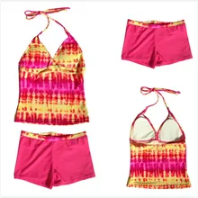 Желтый обувь для девочек детский купальный костюм 2 шт. купальники малышек дети бикини пляжная одежда Surf одежда 8 лет