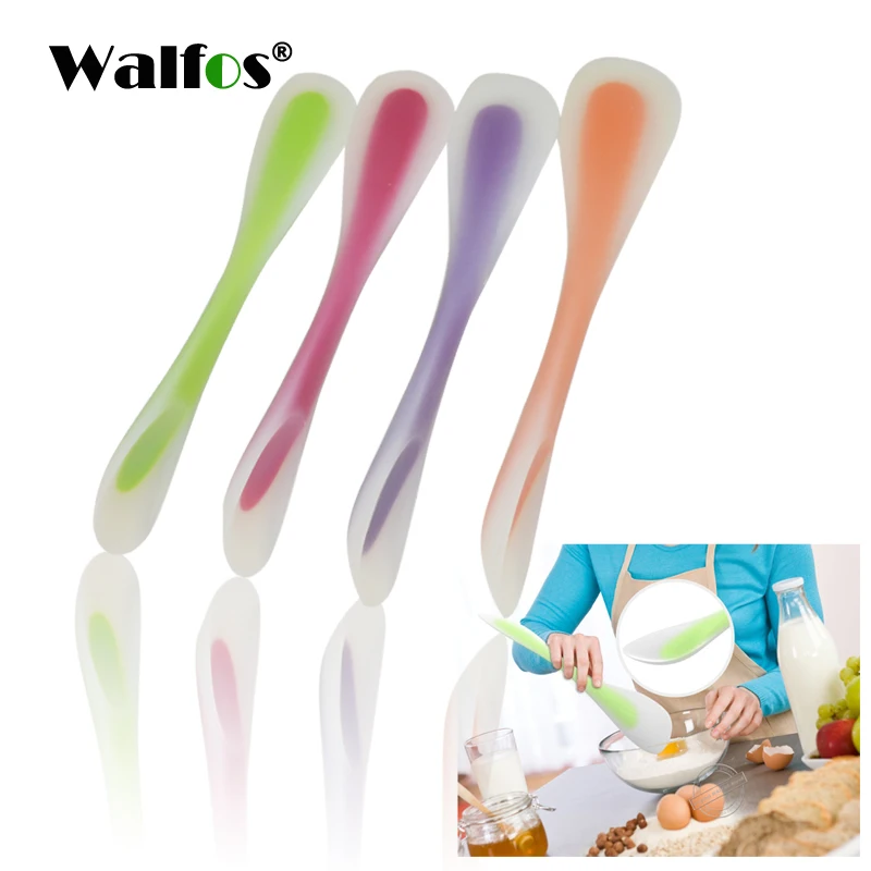 

2016 Hot Baking Tools Double Heads Silicone Spatula With Spoon Cookie Spatulas Silicone Pastry Scraper Buttter