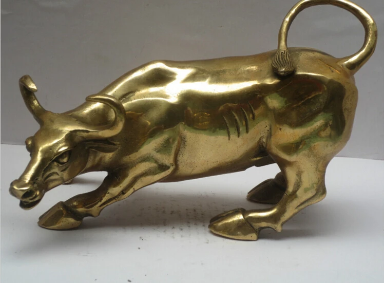 WBY---725+++Metal Crafts Chinese Art &amp Collectible brass statue cow statue/Sculpture | Дом и сад