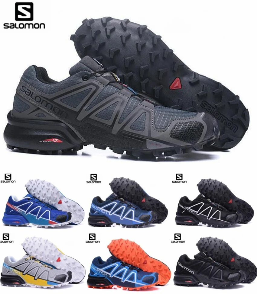 

New gray Salomon Shoes zapatos hombre Sneakers Men Speed Cross 4 CS III sapato masculino Speedcross outdoor Sport running Shoes