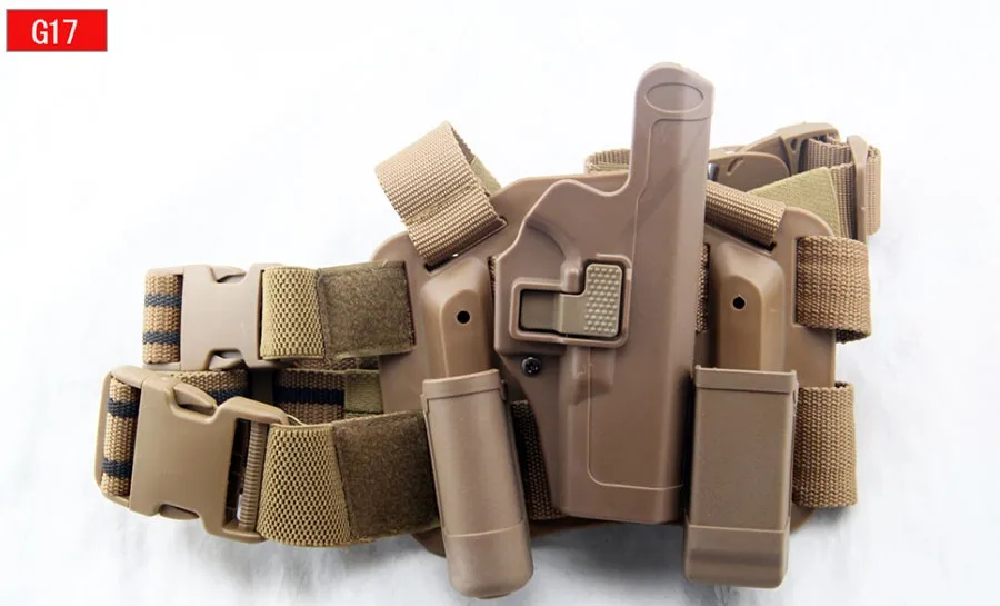 Pistolet Tactique Pistolet HOLSTER drop leg coyote tan beige droit universel ceinture de l/'armée