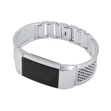 Сменный ремешок Fitbit charge 2 легко фиксируется и открытый металлический ремешок для умного браслета для Silver charge 2 Silver