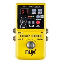 NUX петля ядро гитары педаль эффектов 40 встроенных моделей барабана и 99 пользовательских памяти 6 часов время записи True Bypass Overdub