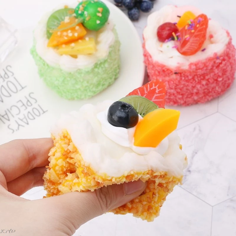 

Artificial Simulation Cake Model Fake Food PU Educational Toys Kitchen Photography Props Home Decoration