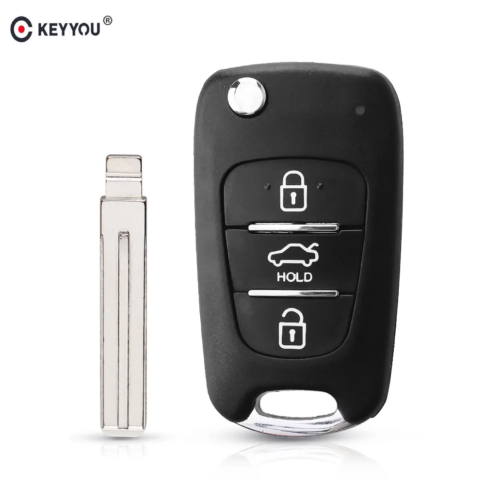 Брелок KEYYOU 10X с 3 кнопками для Hyundai I30 IX35 I20 Solaris|Ключ от авто| |