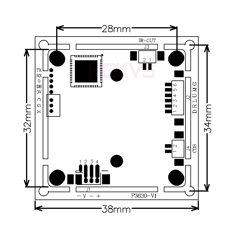 Hokvs 1.3MP 960 P AHD модуль камеры совета CVBS TVI CVI печатная с SC1135 CMOS для видеонаблюдения