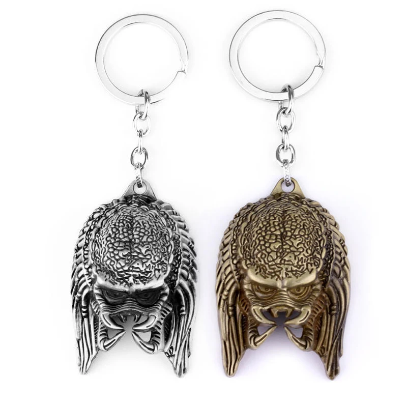 

MQCHUN Fashion AVP Alien Predator Key Chain The Head 3D Mask Gaes Pendant KeyChain Key Ring Sleutelhanger Chaveiro Movie Jewelry
