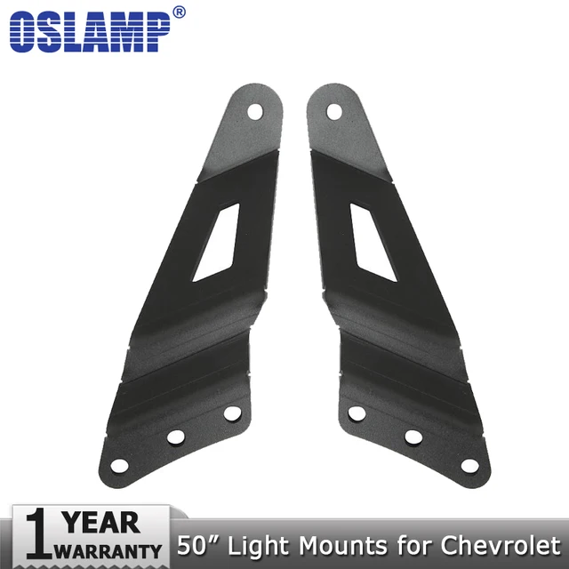 Oslamp 50" Curved Led Light Bar Mounts Led Bar Mounting Brackets for