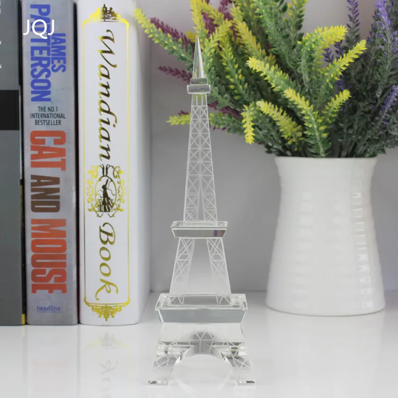 Buy JQJ Crystal Glass Paris Eiffel Tower Model