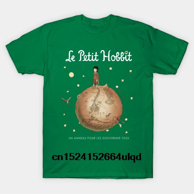 

100% Cotton O-neck Custom Printed Tshirt Men T shirt Le Petit Hobbit - Lord Of The Rings Women T-Shirt