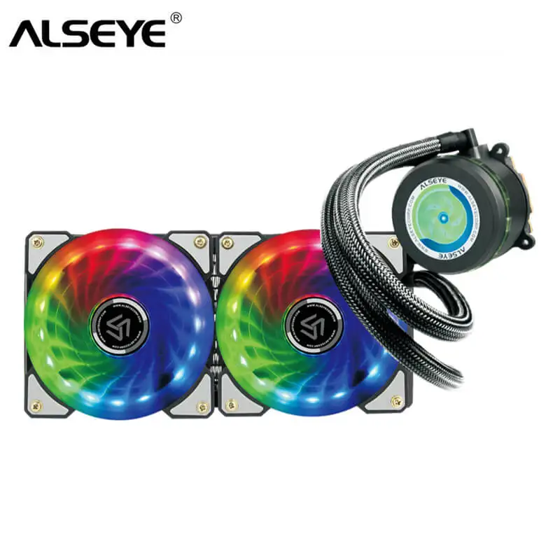 ALSEYE водяное охлаждение кулер для процессора 240 мм RGB PC вентиляторы и насосы