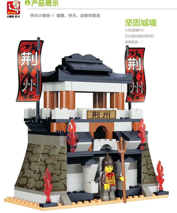 

Model building kits compatible with loge castle Three Kingdoms Ritorna vincitor 3D block Educational model building toys hobbies