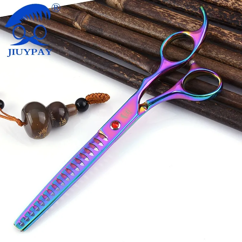 

Professional 7 Inch Pet Scissors for Dogs Grooming Thinning Scissors Animals Hair Cutting Tools Thinning Rate 75%