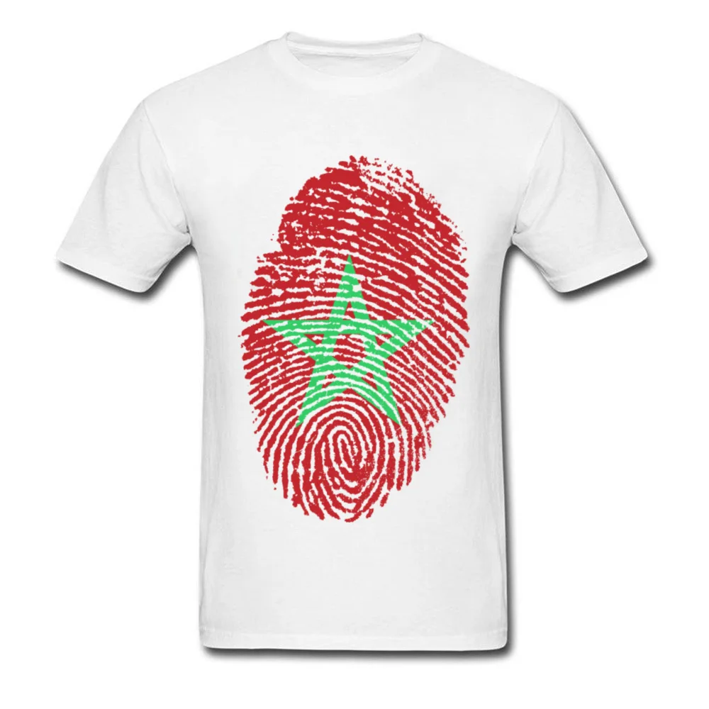Morocco Flag Fingerprint_white