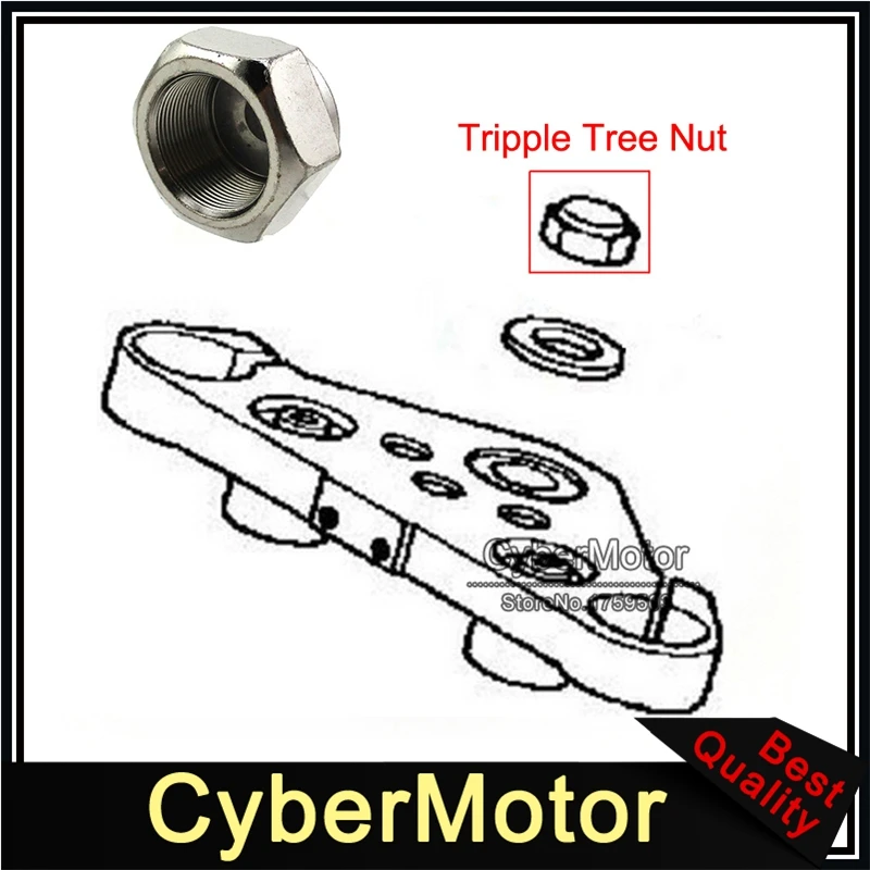 

Front Fork Triple Tree Steering Stem Nut Cover Cap For Dirt Pit Bike Motorcycle Motocross