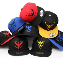 HOT snap back hats Game Pokemon Go font b snapback b font Baseball Cap casquette Valor