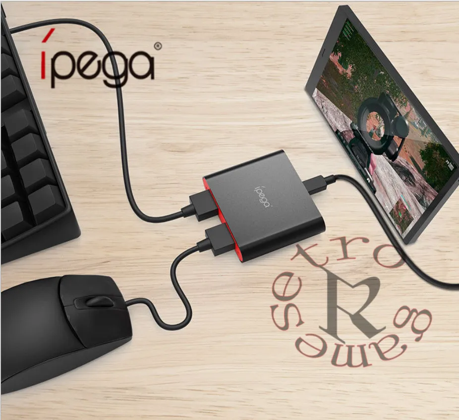 Professional Ipega Pg-9096 Bluetooth Keyboard and Mouse Converter for Game Controller Pubg Mobile