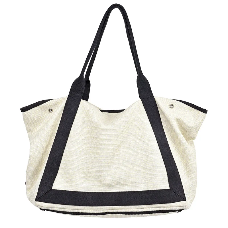 black slouch tote bag