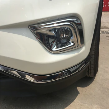 

WELKINRY car auto cover styling For Nissan Murano 2015 2016 2017 ABS chrome front head fog lamp light sticker accessories trim