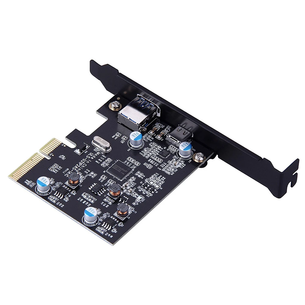 2 порта Внешний USB 3,1 (10 Гбит/с) PCI Express Card tp 1 X Тип C и 1 x порт типа A