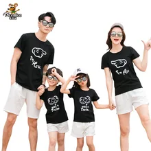Летняя стильная одежда для семьи Одежда для мамы и дочки футболка Короткие штаны одинаковые комплекты для семьи комплект одежды для Отца и Сына