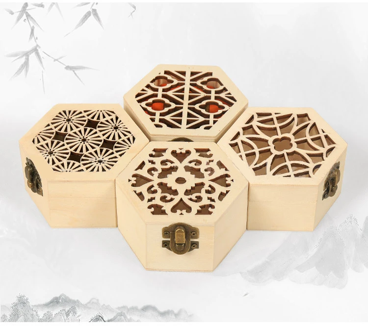 Маленькая Шестигранная деревянная коробка для хранения ювелирных изделий ожерелье серьги косметичка контейнер подарочная коробка